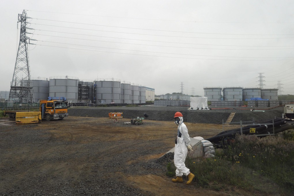 The water tanks at the Fukushima plant.Photo: AP