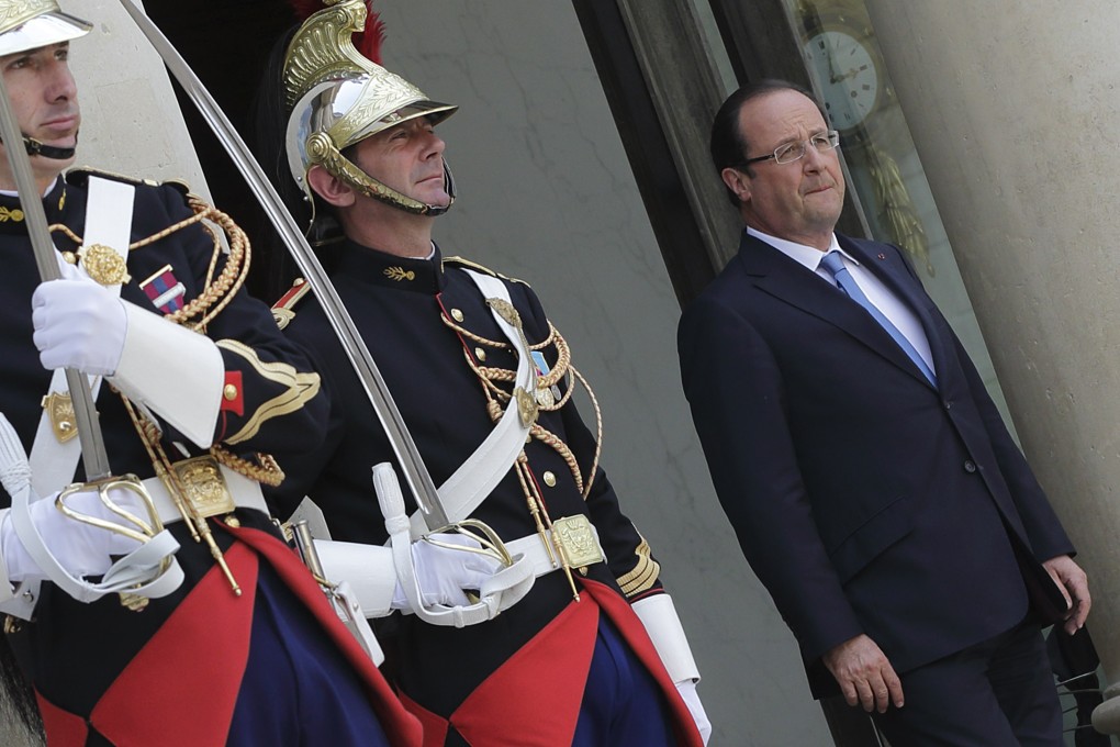 President Francois Hollande faces resistance to his plan to extend the 41.5-year contribution payment period required for a full pension. Photo: Reuters