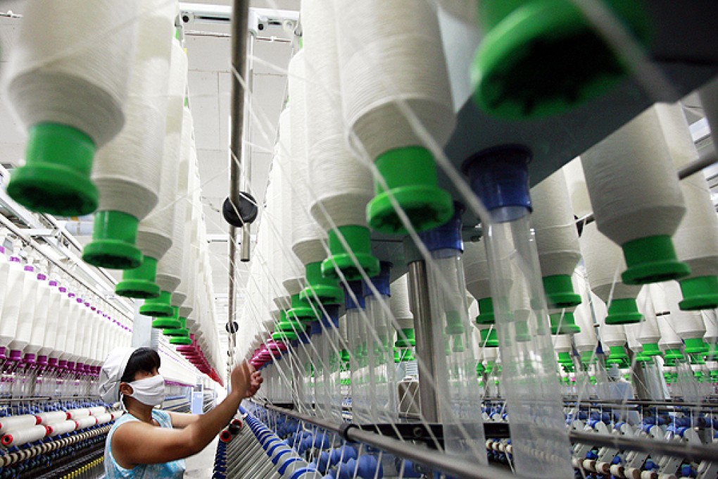 Latest data points to a slowdown in China's manufacturing sector. Photo: AFP