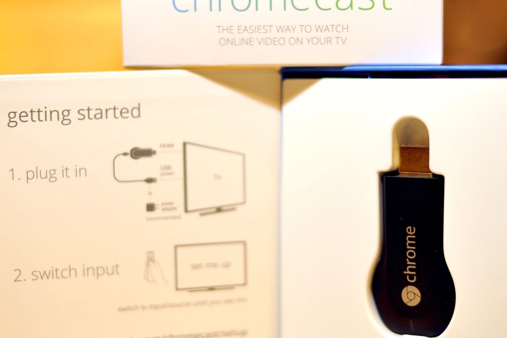 Google’s Chromecast device Netflix, YouTube and other Internet content to TV screens. Photo: AFP