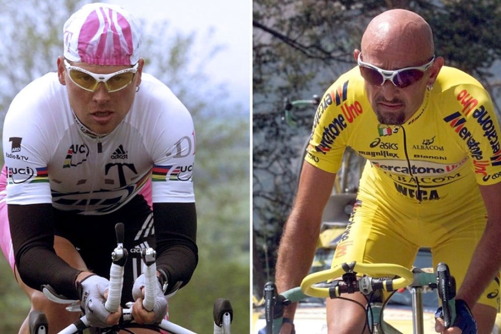 Jan Ullrich (left) and Marco Pantani. Photo: AFP