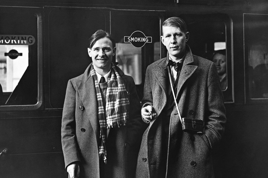 W.H. Auden (right) with Christopher Isherwood in 1938 before departing for China. Photos: Corbis