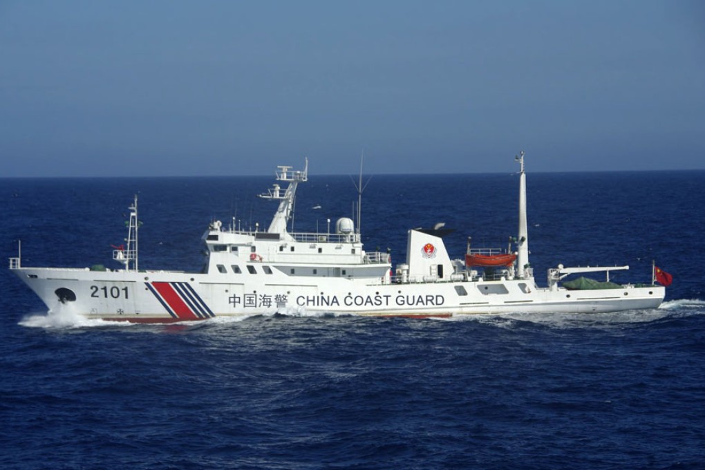 A Chinese Coast Guard ship cruising near the disputed islets known as the Senkaku islands in Japan and Diaoyu islands in China. Photo: AFP / Japan Coast Guard