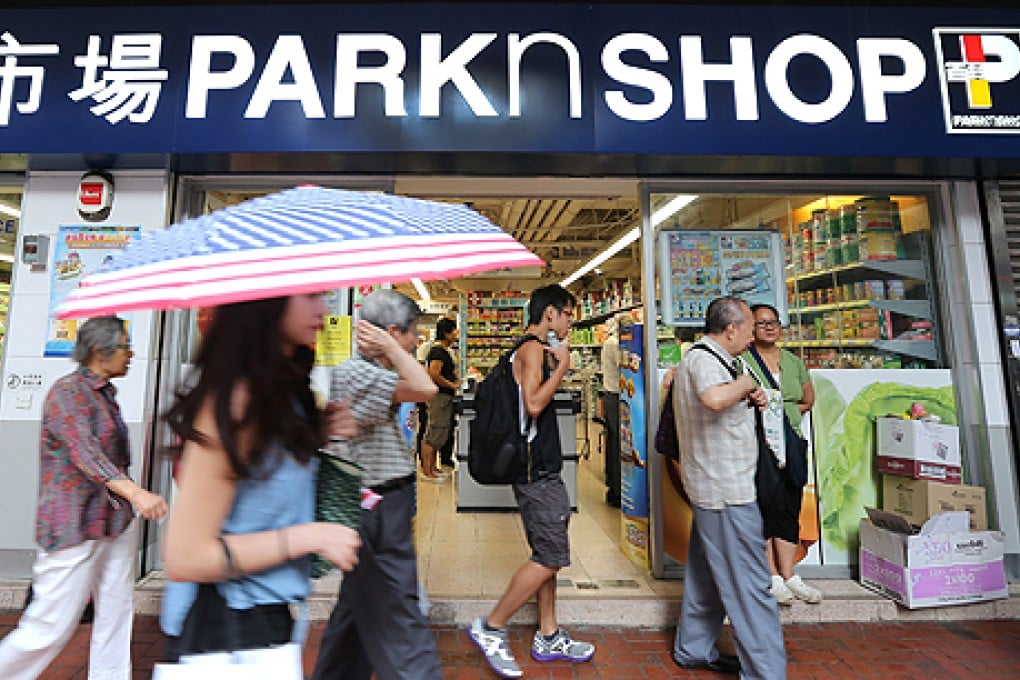 ParknShop, which operates 345 stores in Hong Kong, mainland China and Macau, earned HK$21.7 billion in revenue last year. Photo: Dickson Lee