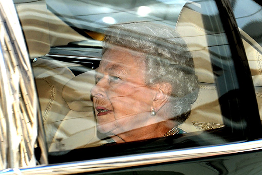 Britain's Queen Elizabeth II leaves Kensington Palace in central London. Photo: AP