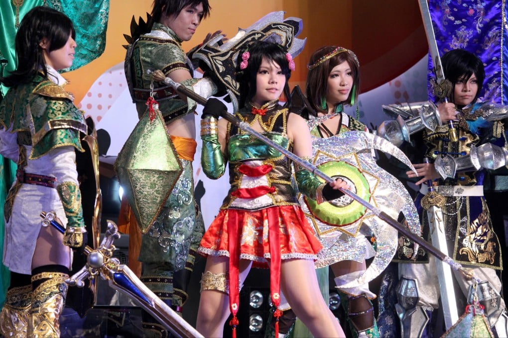 Cosplayers perform at the fair. Photo: Dickson Lee