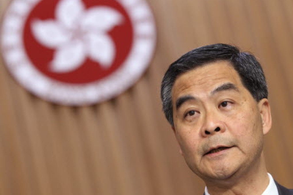 Chief Executive Leung Chun-ying. Photo: David Wong