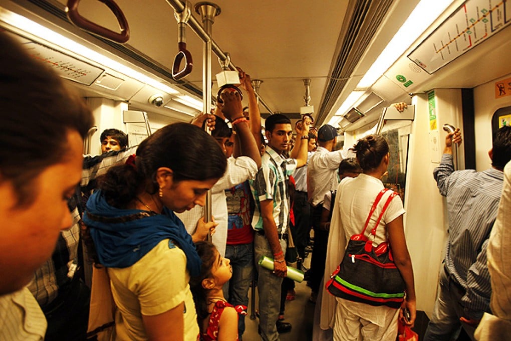 Delhi metro users have been urged to maintain decorum. Photo: SCMP Pictures
