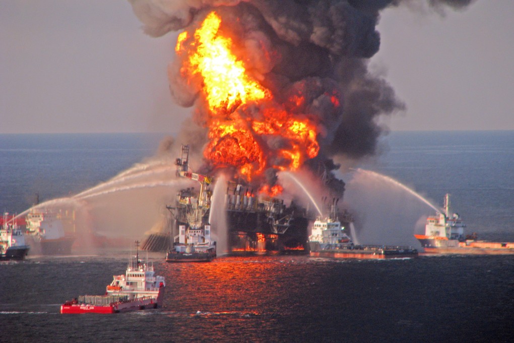 Deepwater Horizon drilling rig in the Gulf of Mexico. Photo: EPA