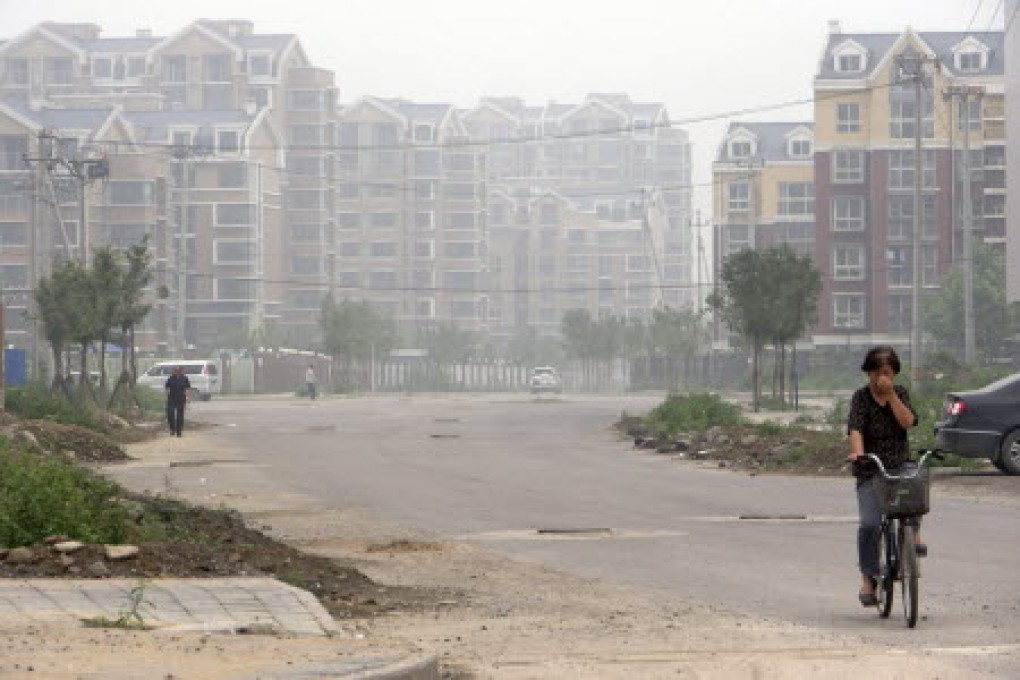 A residential site in Sunhe, known as the "central villa district" in Beijing, was sold at a record price this week. Photo: EPA