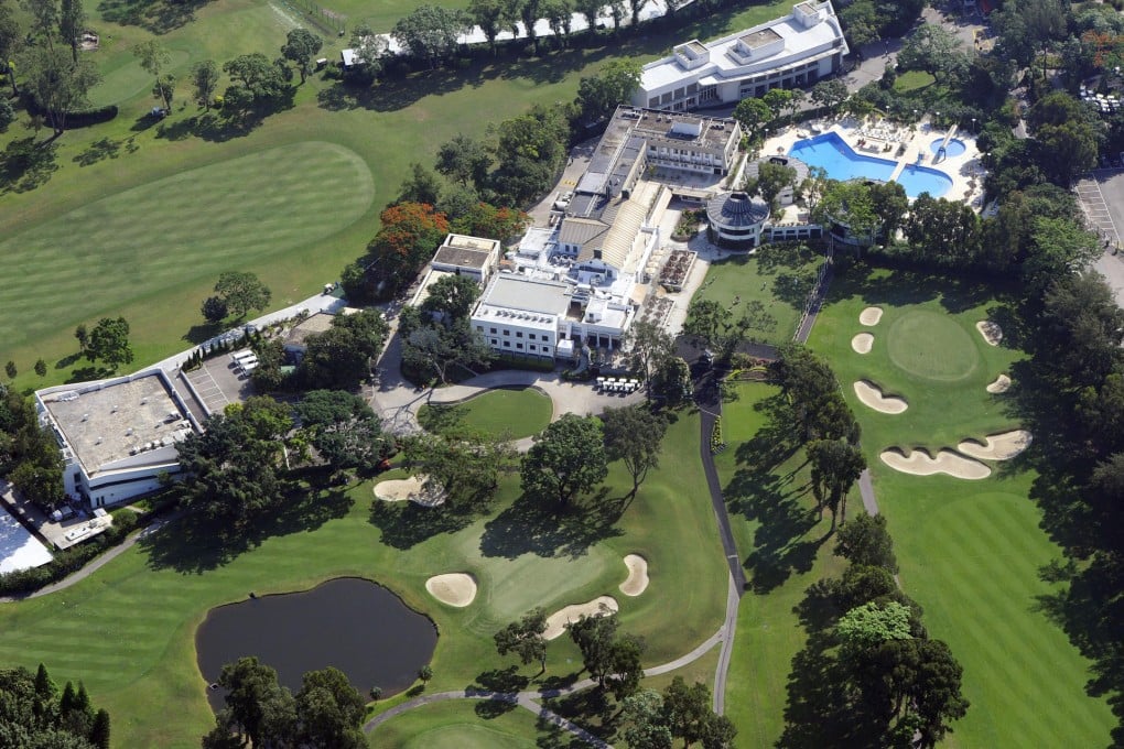 The Fanling clubhouse and the 18th green of the Old Course on the right. Photo: SCMP Pictures