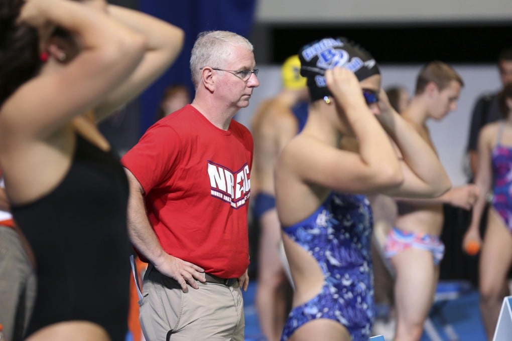 Coach Bob Bowman at the US national championships last month. He took a nine-month sabbatical after the 2012 London Games that included consulting in China. Photo: NYT