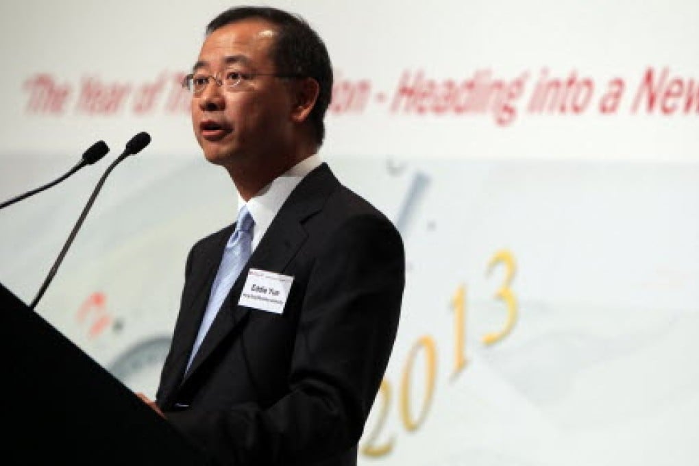 Eddie Yue, Deputy Chief Executive of The Hong Kong Monetary Authority. Photo: Jonathan Wong
