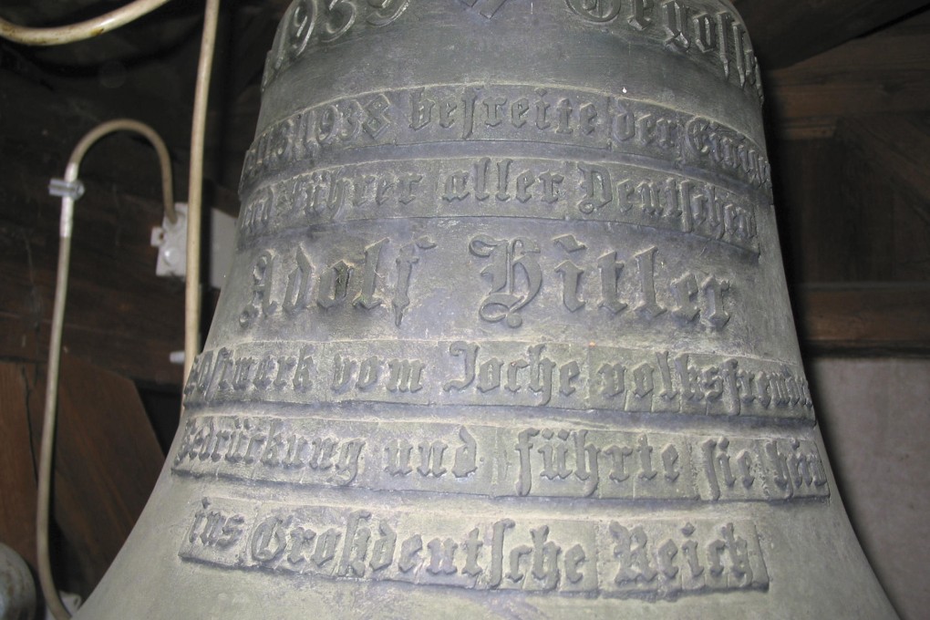 The Wolfpassing castle bell in Austria has an inscription praising Hitler.Photo: AP