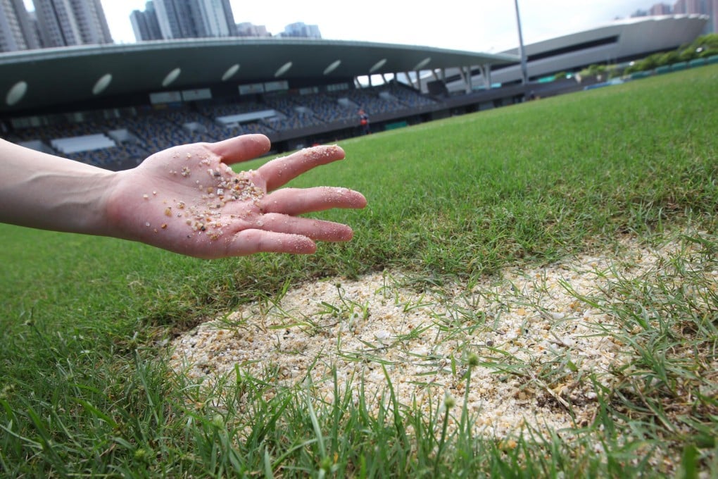 The turf at Tseung Kwan O has coarse grains of sand. Photo: David Wong