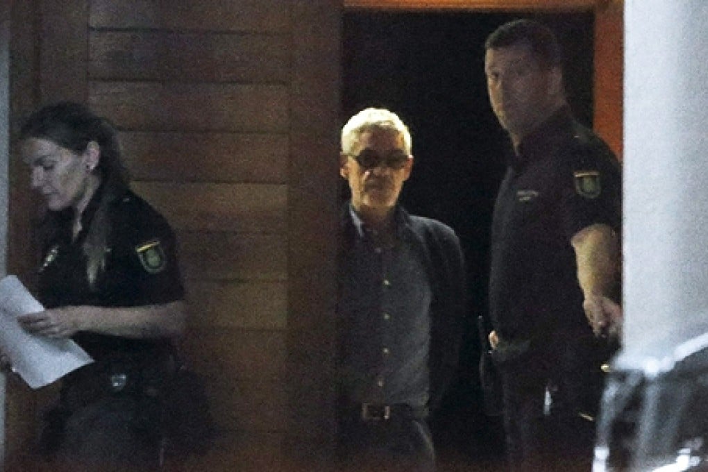 Train driver Francisco Jose Garzon Amo leaves court. Photo: EPA