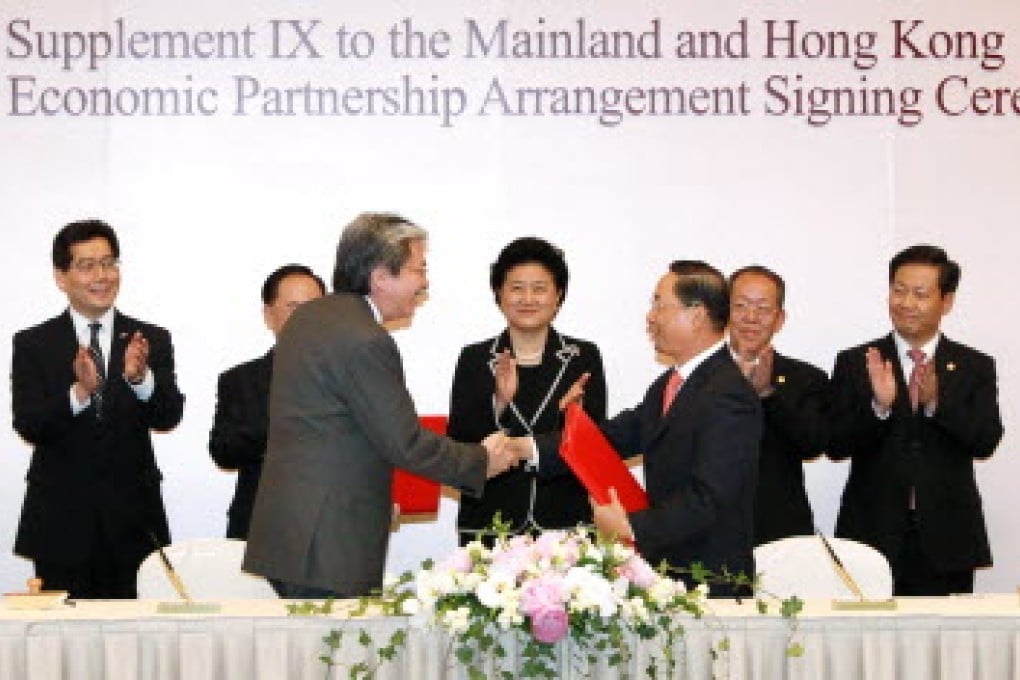 Under Cepa, Hong Kong firms still have to go through painful approval procedures to access mainland market. Photo: Mandy Tse