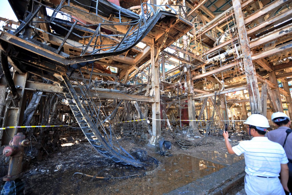 The fire was put out quickly, but wreaked havoc inside. Photo: SCMP