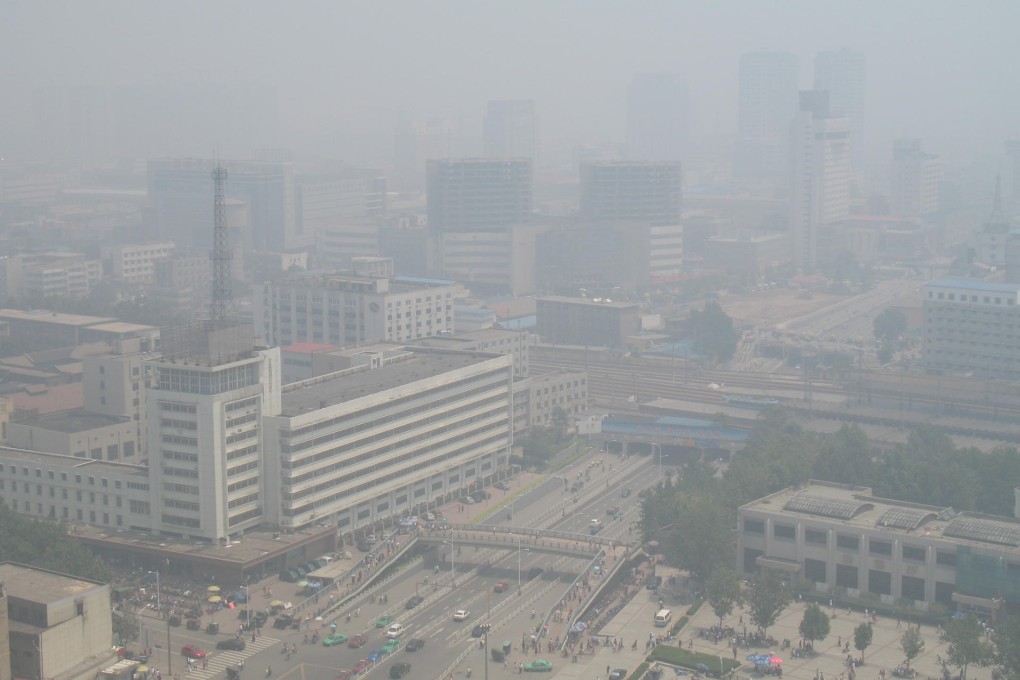 Shjiazhuang in Hebei on one of its clearer days. Photo: SCMP