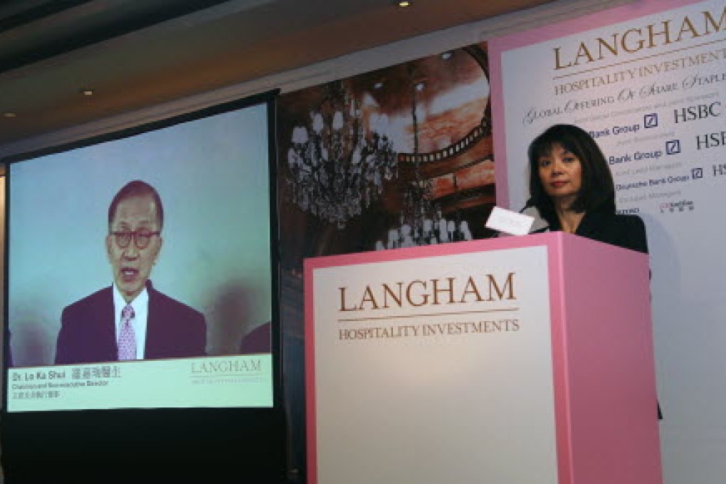 Langham Hospitality Investments, Hong Kong's first property-related listed business trust. Deloitte says mainland developers with difficulties to obtain finance are likely to opt for business trusts over reits. Photo: May Tse