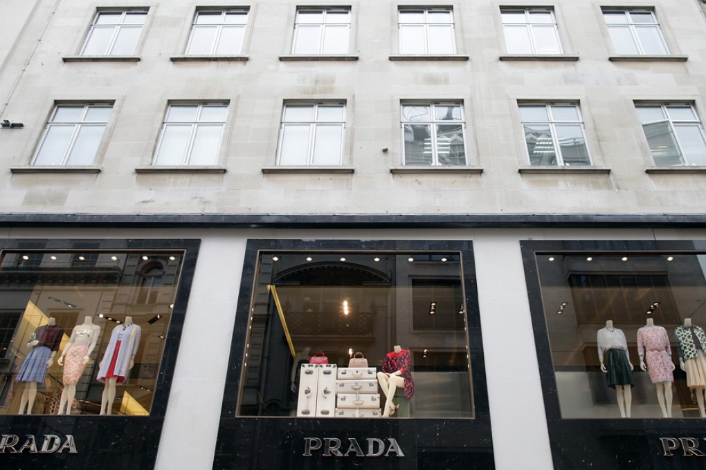 Luxury shop Prada in London's Bond Street. Photo: Bloomberg