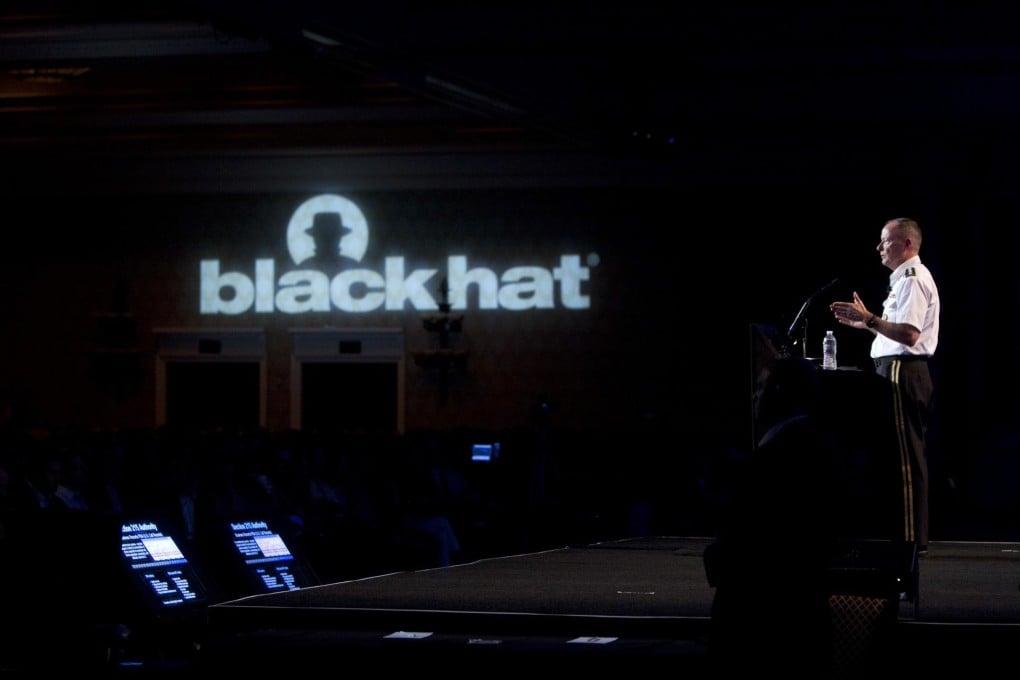 National Security Agency director General Keith Alexander presents his case to the Black Hat conference in Las Vegas.Photo: Reuters