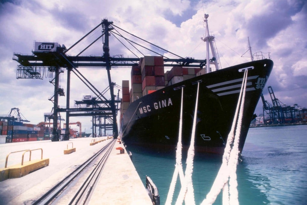 Container flow was drying up as a result of economic turmoil in the United States and Europe.