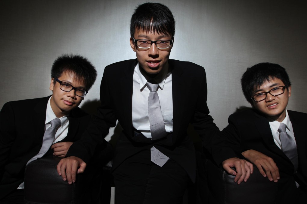 The Hong Kong team, from left: Li Jianhui, and Wong Hing-shing and Hui Pak-nam want more competition practice. Photo: Sam Tsang
