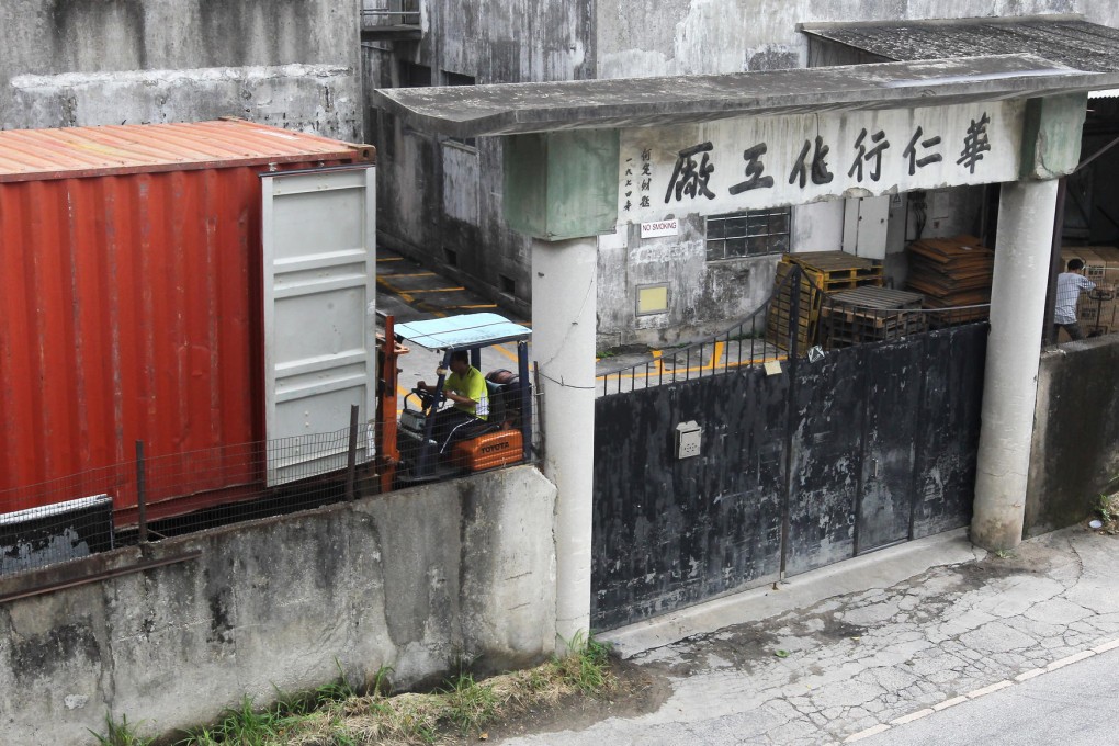 The Wah Yan Hong Chemical Factory in Kwu Tong, which makes pesticides, was set up in the 70s and operates to this day. Photo: Edward Wong