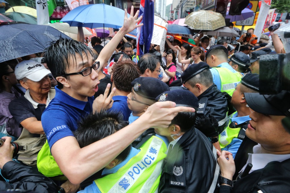 There is more conflict between the public and the police in Hong Kong in recent years. Photo: SCMP