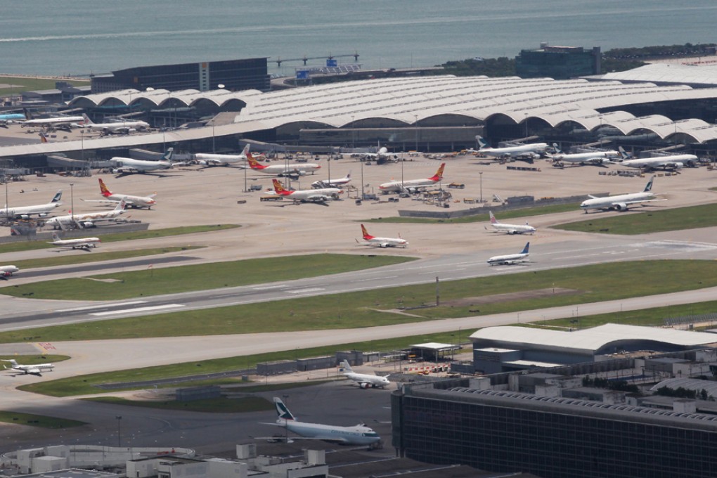 The runway and apron at Hong Kong International Airport in Chek Lap Kok. Photo: Nora Tam