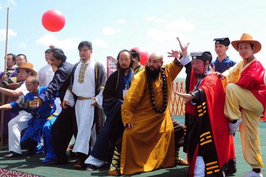 A group picture of all the Wushu artists. Photo: China News