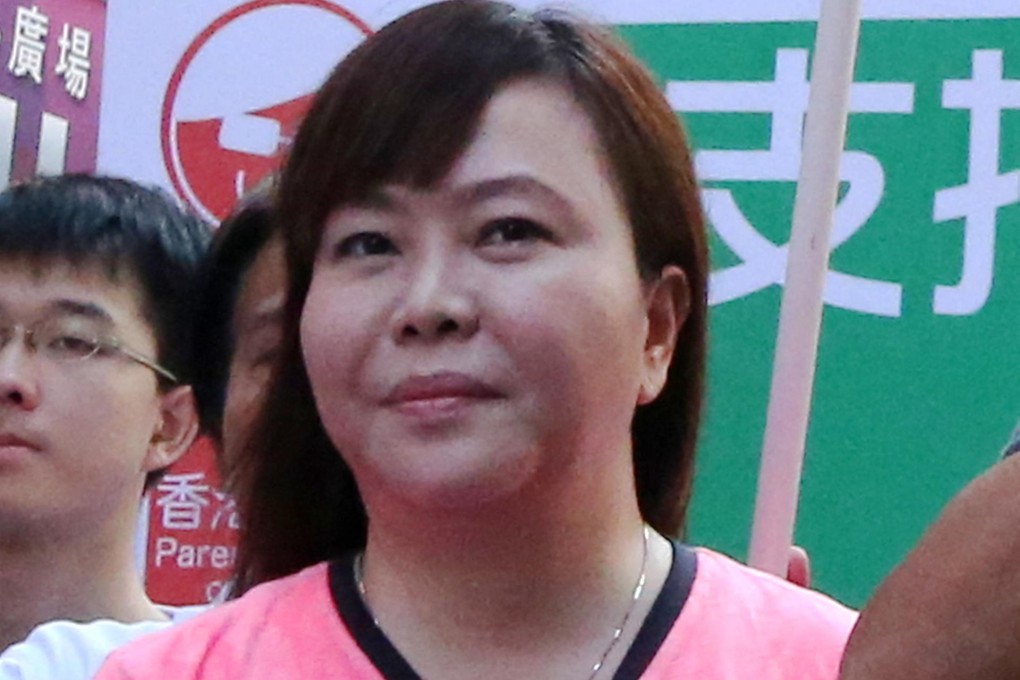 Parent Leticia Lee See-yin is not shy about sharing her opinions about social issues and spoke at the pro-police rally. Photo: Felix Wong