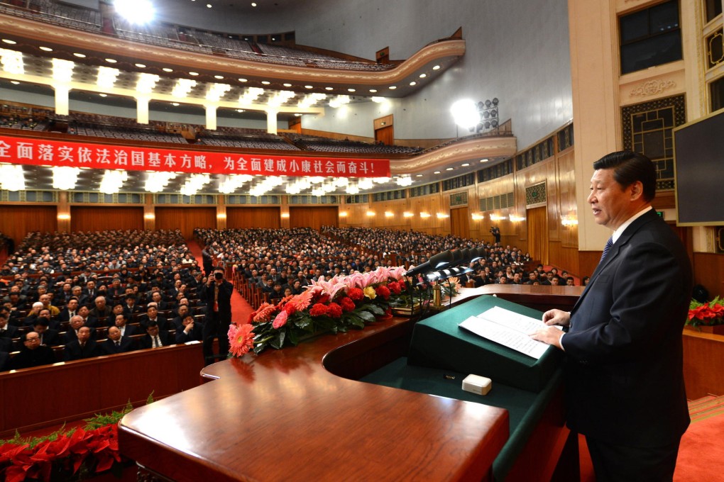 President Xi Jinping speaks on the 30th anniversary of the Chinese Constitution's implementation in December. Photo: Xinhua