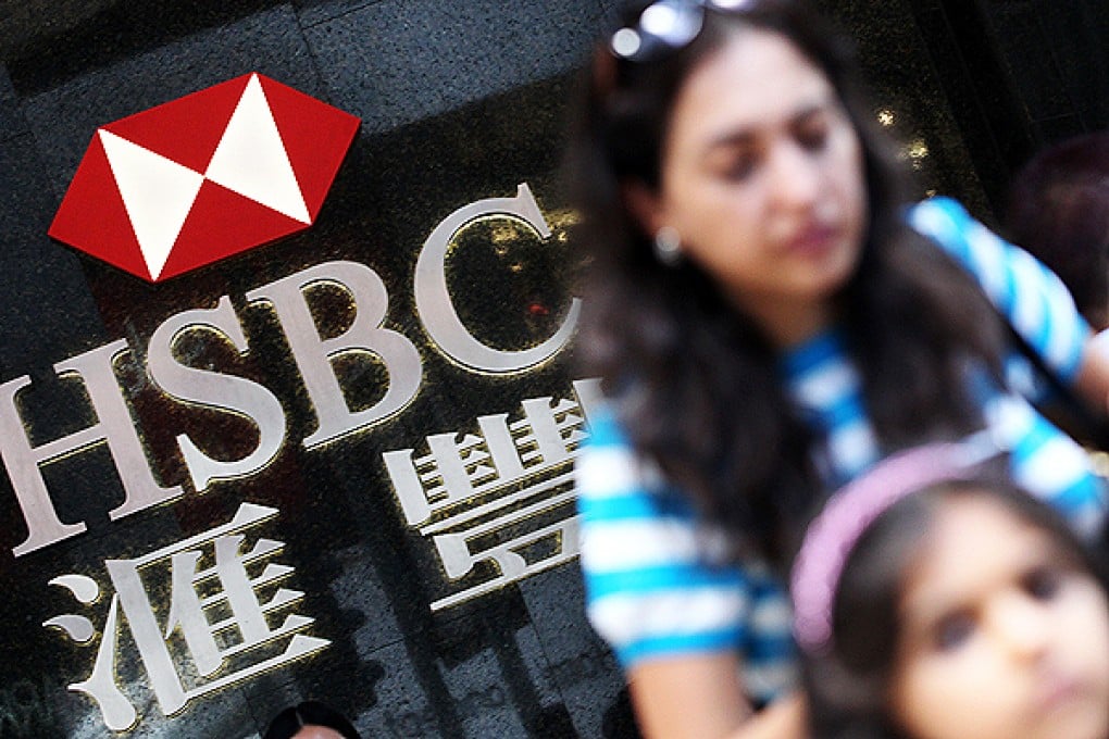 An HSBC branch on Pedder Street, Central. Photo: Nora Tam