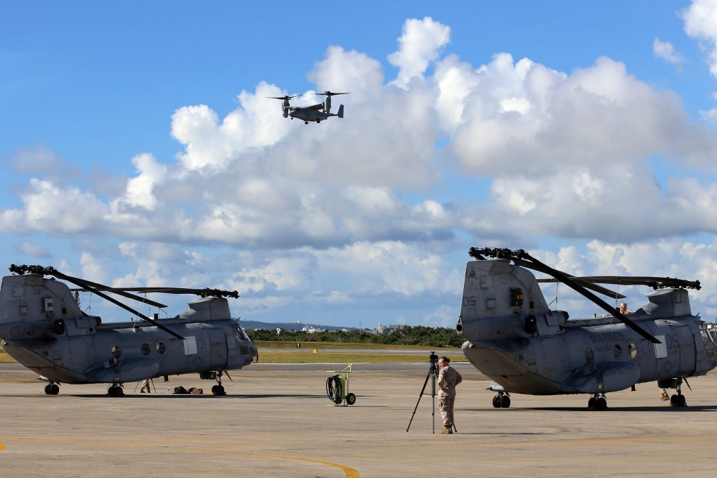The US Futenma Air Station in Okinawa Prefecture, southern Japan. Photo: EPA