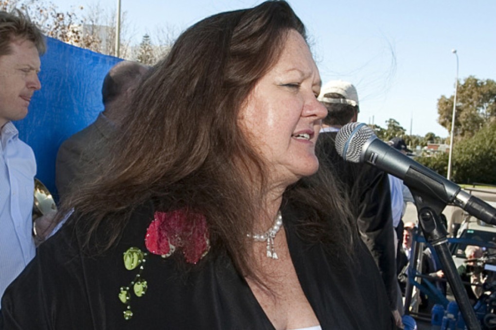 Gina Rinehart. Photo: AFP