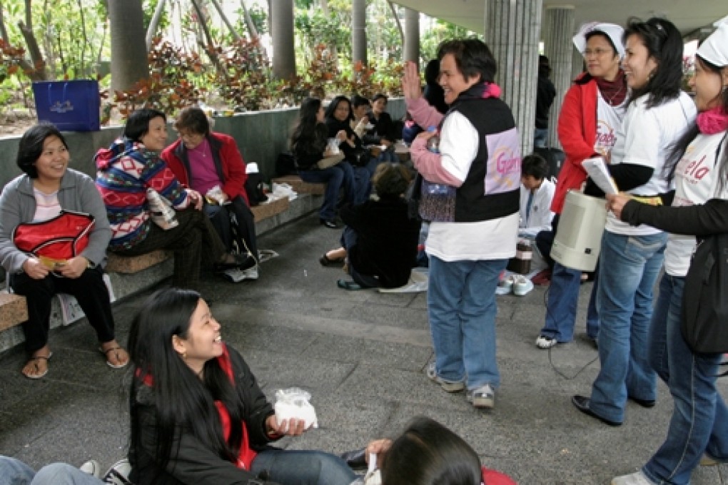 Domestic workers in Hong Kong. Photo: SCMP