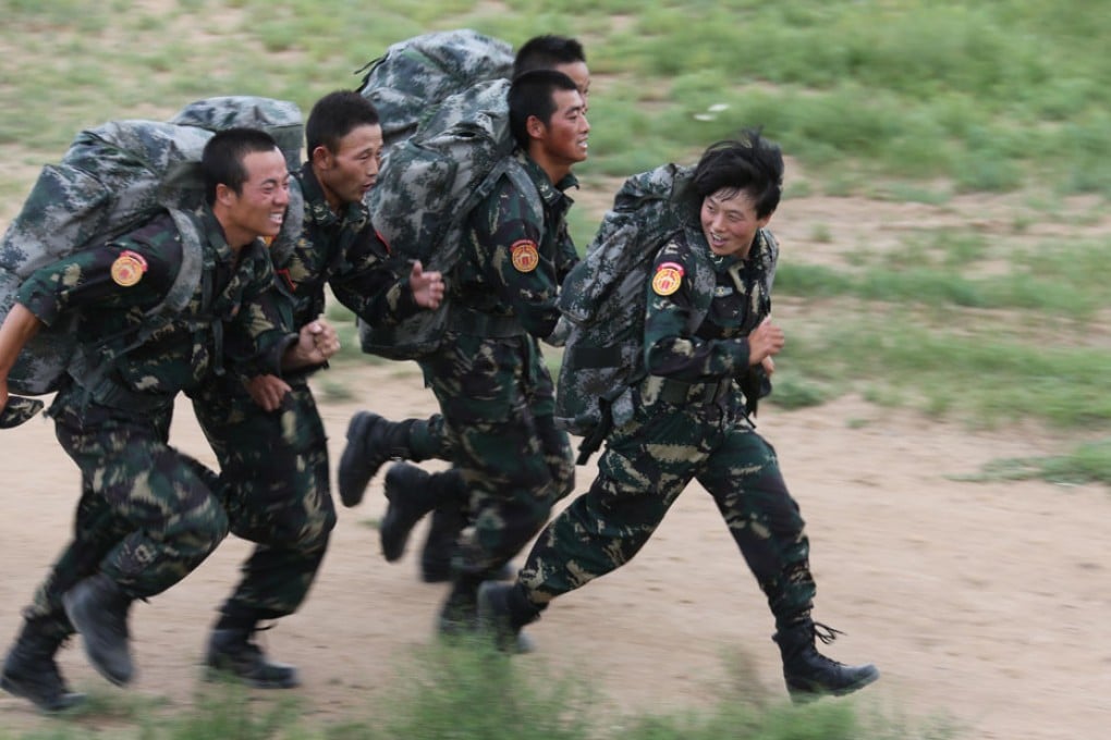 People's Liberation Army in training. Photo: Xinhua