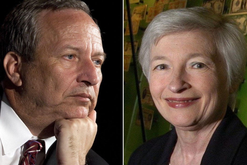 Larry Summers (left) is sceptical about the merits of the latest round of quantitative easing. Janet Yellen (right) is more sanguine.