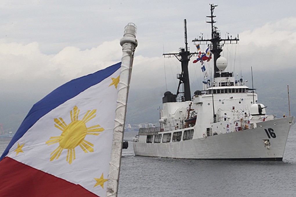 The newly acquired frigate BRP Ramon Alcaraz sails into Subic Bay, as a stronger economy allows the Philippines to raise spending to counter China's growing assertiveness in disputed waters. Photo: Reuters