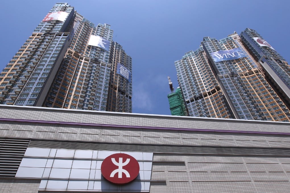 The Wings, a residential project by Sun Hung Kai Properties' above the Tseung Kwan O MTR station. Photo: Edward Wong