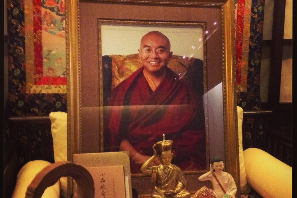 Yongey Mingyur Rinpoche's picture at the Tergar Meditation Centre in North Point. Photo: Amy Wu