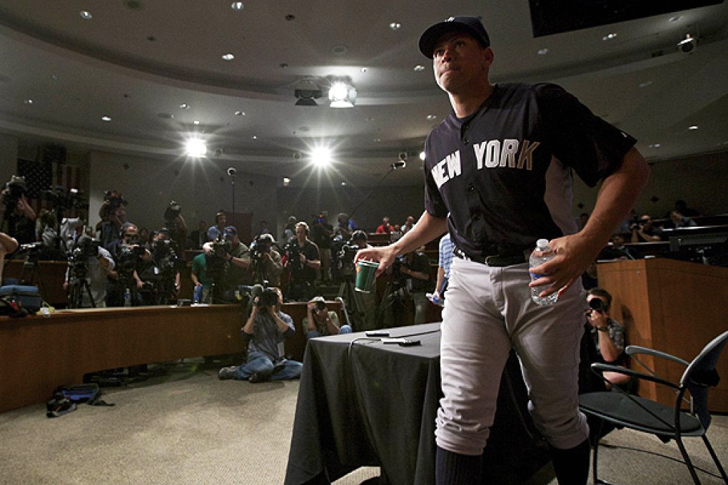 Yankees' Alex Rodriguez leaves a news conference in Chicago. Photo: Reuters