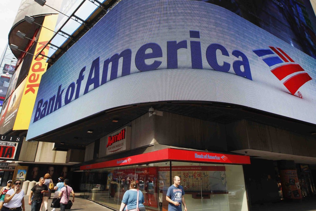 Bank of America has already agreed to pay more than US$45 billion to settle disputes stemming from the 2008 financial crisis. Photo: Reuters