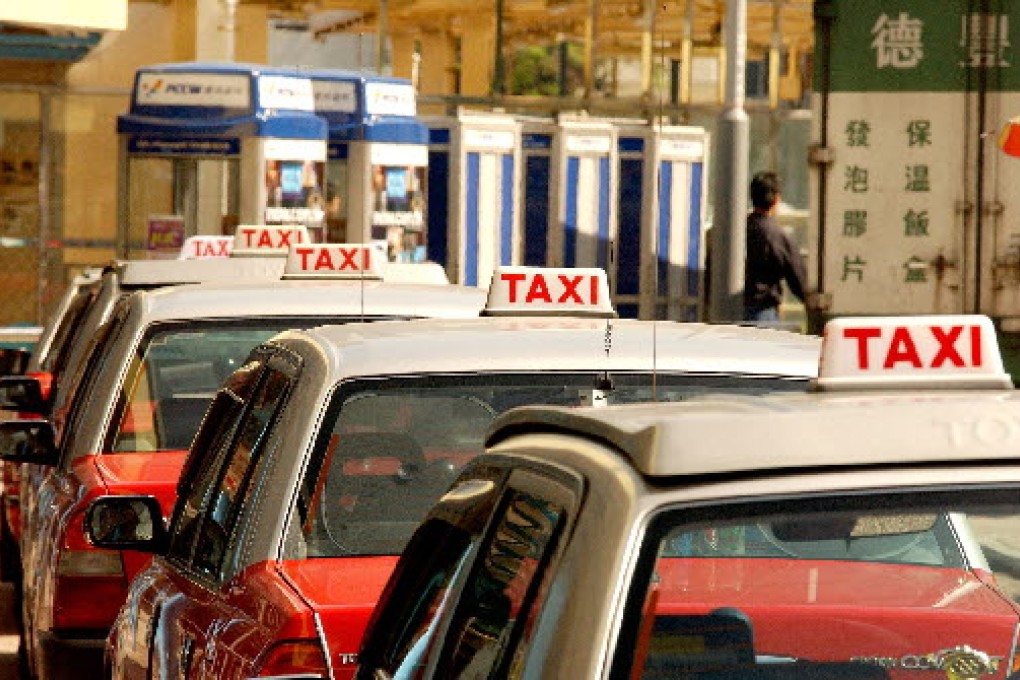 Taxis and minibuses are major source of roadside pollution. Photo: SCMP