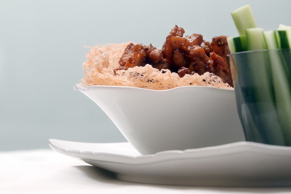 Deep-fried chicken with home-made shrimp sauce. Photos: May Tse