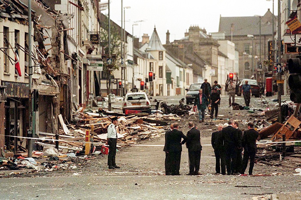 The aftermath of the Omagh bombing in 1998. Photo: Reuters