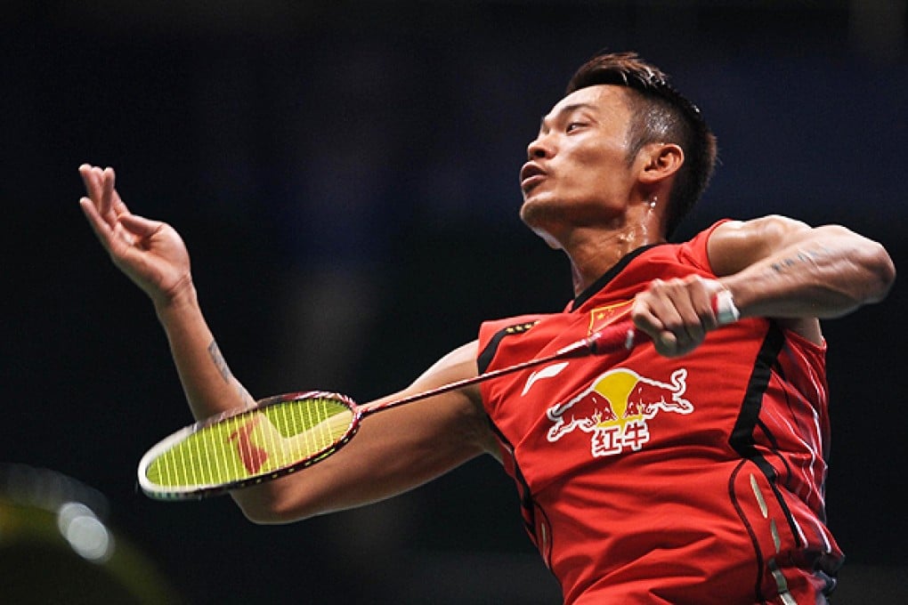 China's Lin Dan returns to compatriot Chen Long in their world championships singles quarter-final yesterday. Photo: AFP