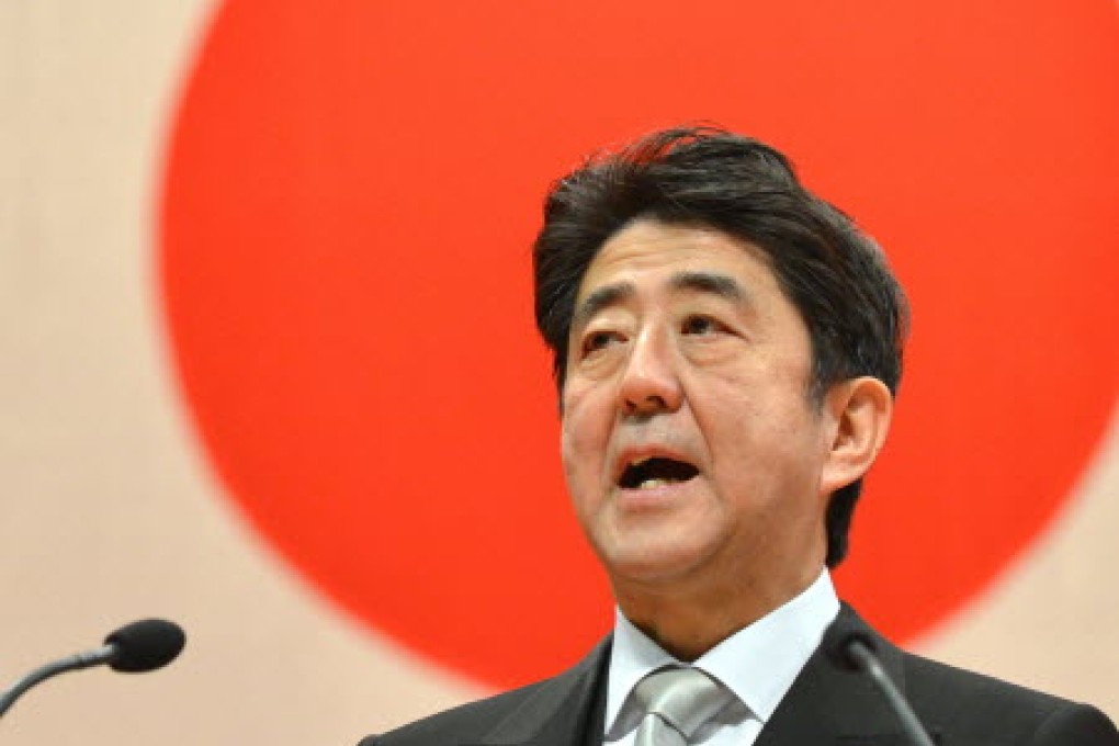 Japan's Prime Minister Shinzo Abe. Photo: AFP